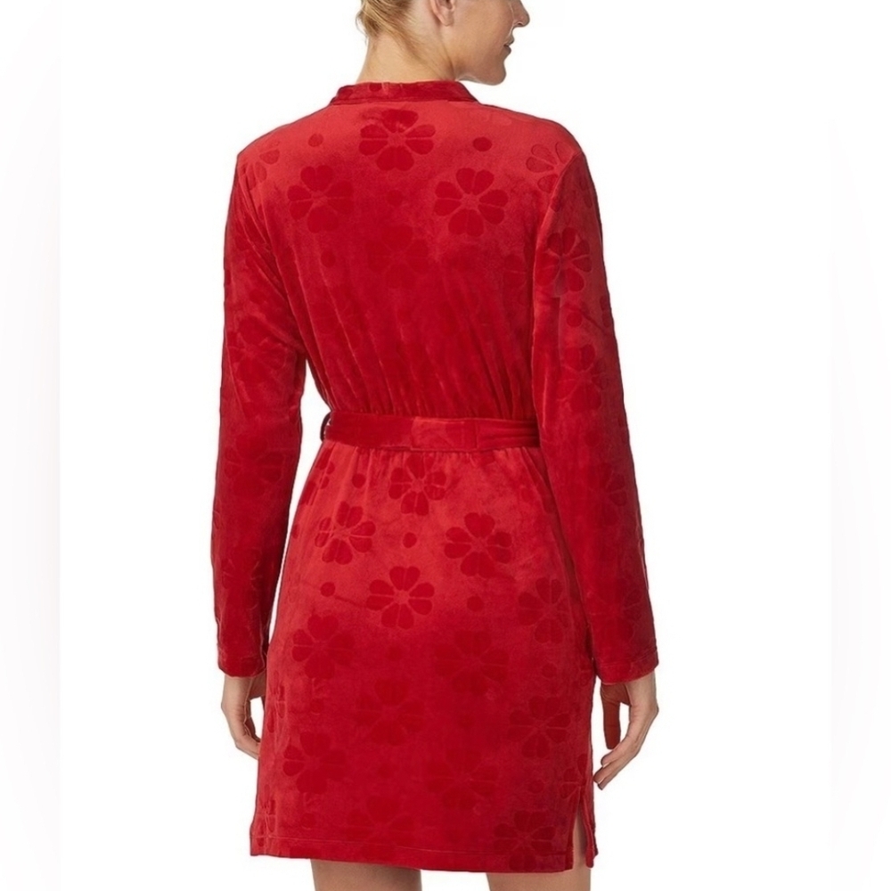 Kate Spade Plush Red Robe - Picture 2 of 6